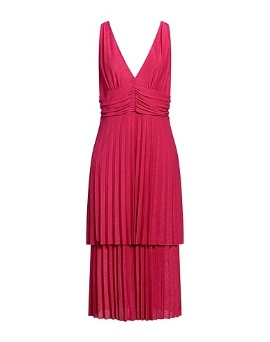 LIU •JO Vestito midi Fucsia 64% Viscosa, 16% Poliestere, 14% Poliammide, 6% Elastan