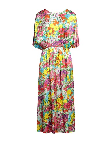 LES RÊVERIES Midi dress White 100% Silk