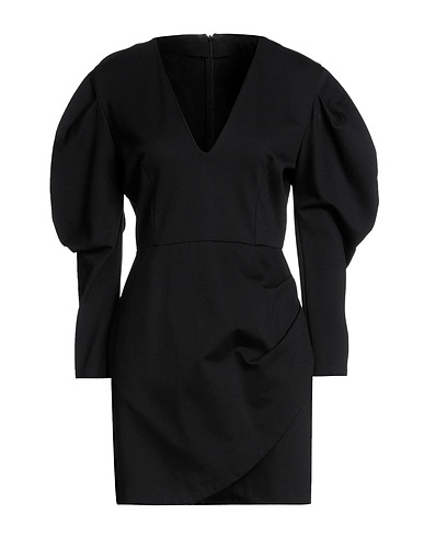 SUOLI Vestito corto Nero 65% Viscosa, 30% Poliestere, 5% Elastan