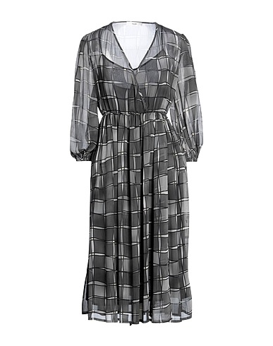 SUOLI Midi dress Grey 100% Polyester