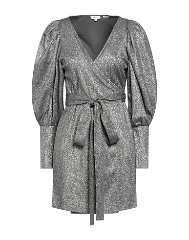 RHODE Short dress Silver 100% Polyester