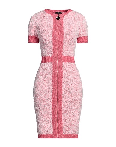 ELISABETTA FRANCHI Office dress Coral 38% Cotton, 37% Polyamide, 13% Viscose, 7% Polyester, 5% Acetate