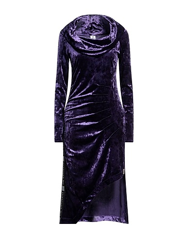 GIL SANTUCCI Short dress Purple 90% Polyester, 10% Elastane