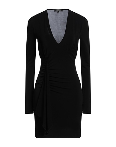 PATRIZIA PEPE SERA Sheath dress Black 75% Acetate, 20% Polyamide, 5% Elastane