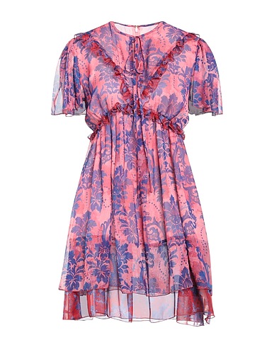 VERSACE JEANS COUTURE Короткое платье Пурпурный 100% Полиэстер