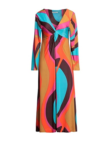 BEATRICE .B Midi dress Turquoise 92% Polyester, 8% Elastane