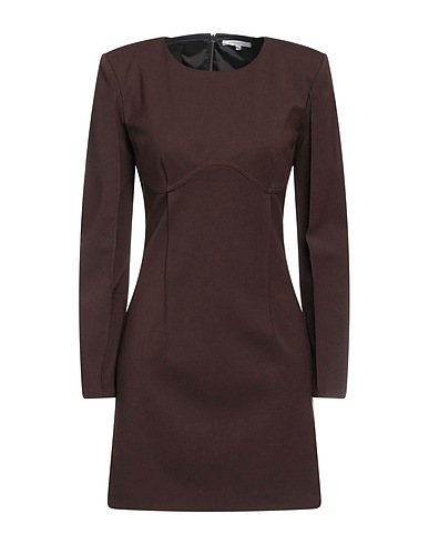 PATRIZIA PEPE Office dress Dark brown 53% Polyester, 43% Virgin Wool, 4% Elastane