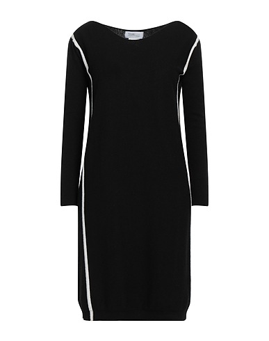PIANURASTUDIO Vestito corto Nero 40% Lana, 40% Cotone, 20% Poliammide