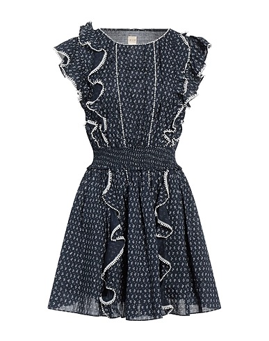 REBECCA TAYLOR Short dress Midnight blue 100% Cotton