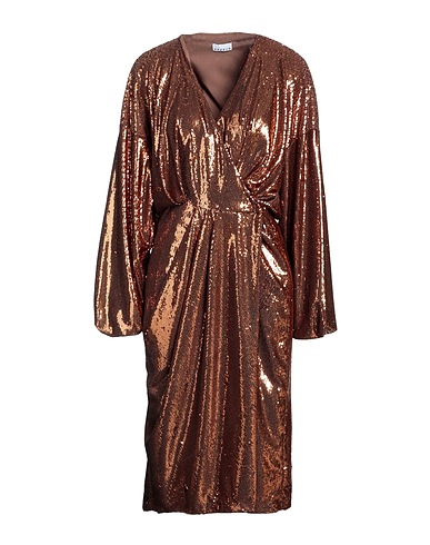 SFIZIO STUDIO Vestito midi Bronzo 100% Poliestere