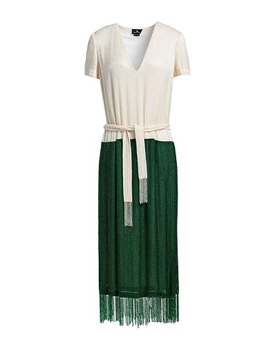 ELISABETTA FRANCHI Robe mi-longue Vert 100% Polyester