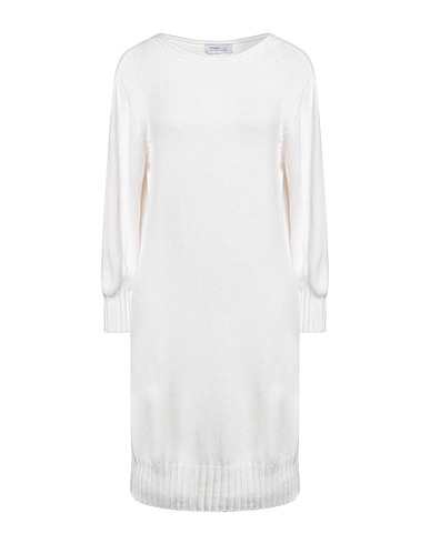 PIANURASTUDIO Vestito corto Bianco 70% Viscosa, 30% Poliestere