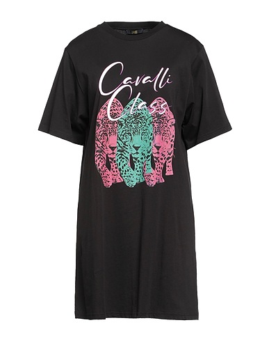 CAVALLI CLASS Short dress Black 100% Cotton