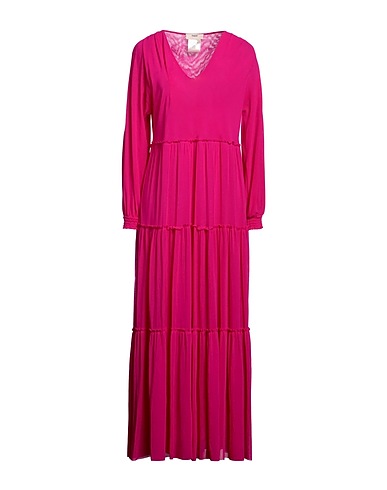 FUZZI Vestito lungo Fucsia 100% Poliammide