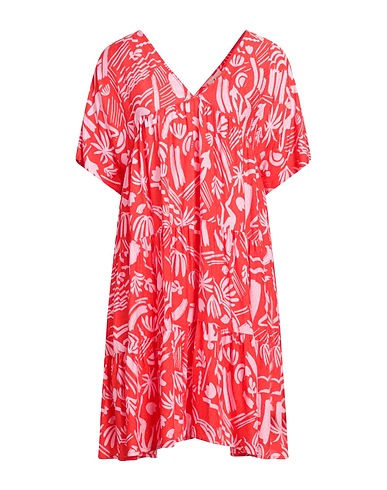 ATTIC AND BARN Short dress Red 100% Viscose