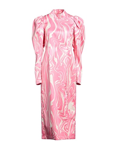 ROTATE BIRGER CHRISTENSEN Midi dress Pink 100% Recycled polyester