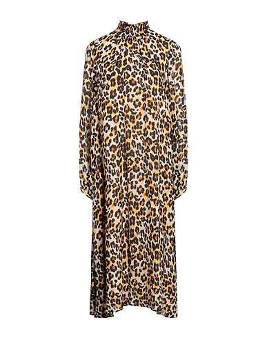 ESSENTIEL ANTWERP Midi-Kleid Beige 60% Viskose, 40% Seide