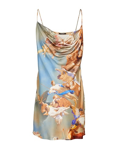 BALMAIN Short dress Sky blue 100% Viscose
