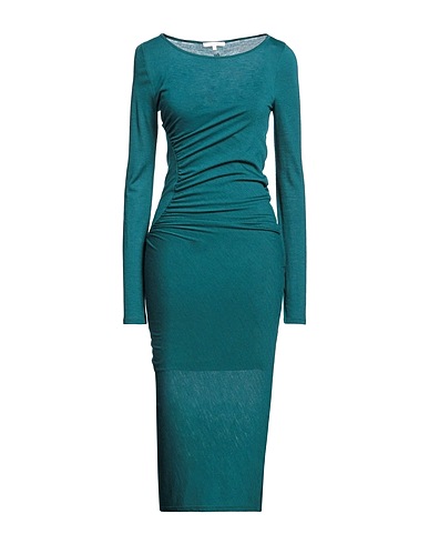 PATRIZIA PEPE Midi dress Deep teal 50% Acrylic, 50% Virgin Wool