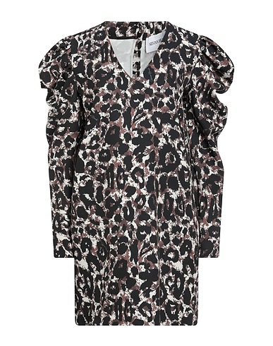 SILVIAN HEACH Short dress Dark brown 92% Polyester, 8% Elastane
