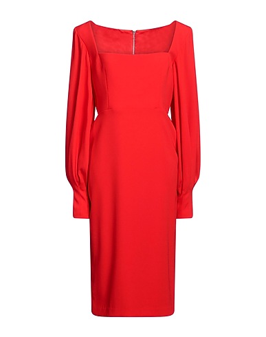 ALEX PERRY Midi dress Red 82% Triacetate, 18% Polyester