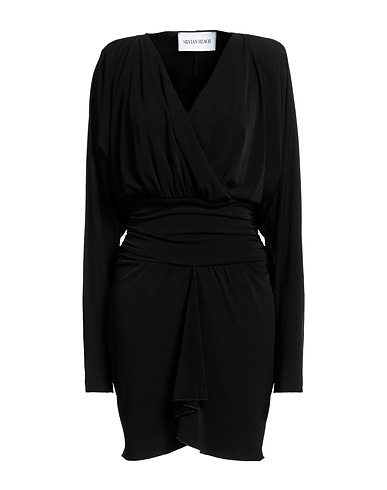 SILVIAN HEACH Kurzes Kleid Schwarz 92% Polyester, 8% Elastan