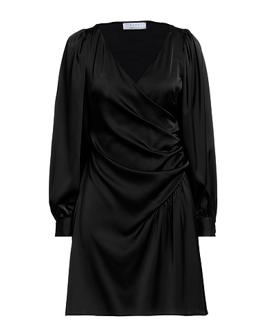 KAOS Short dress Black 95% Polyester, 5% Elastane