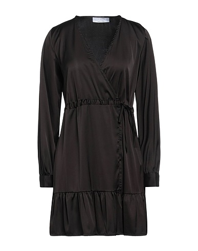 KAOS Vestito corto Nero 95% Poliestere, 5% Elastan