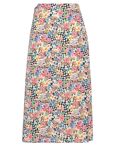 FOR LOVE & LEMONS Midi skirt Black 100% Polyester