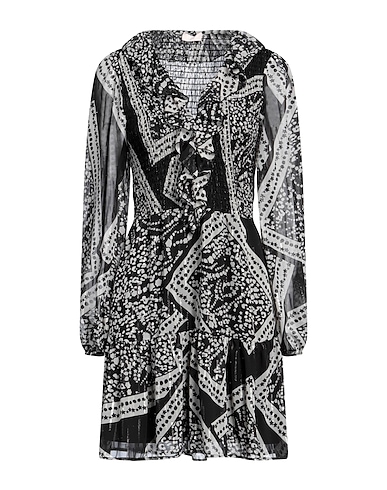 LIU •JO Vestito corto Nero 100% Cotone