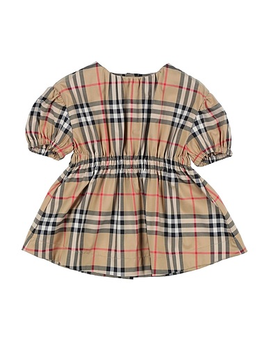 BURBERRY Baby dress Beige 95% Cotton, 5% Elastane