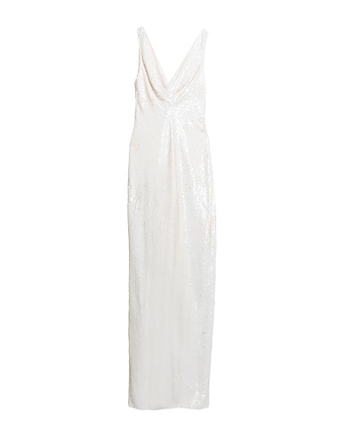 ELISABETTA FRANCHI Long dress RED CARPET Ivory 100% Polyamide