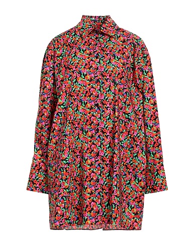 MSGM Shirt dress Black 100% Cotton