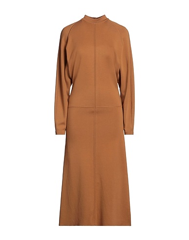 SAINT LAURENT Midi dress Camel 100% Wool