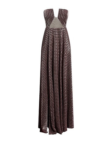 FELEPPA Long dress Rose gold 60% Polyamide, 40% Metallic fiber