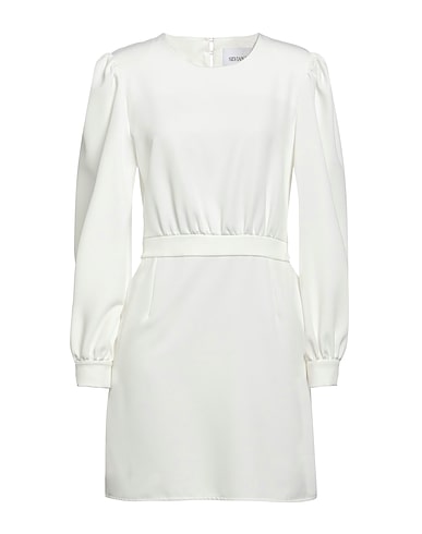 SILVIAN HEACH Vestito corto Bianco 93% Poliestere, 7% Elastan