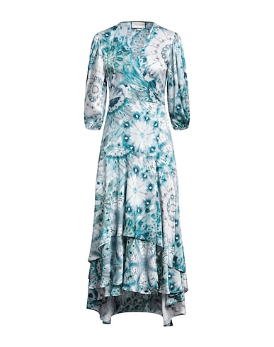 ALEXIS Midi dress Deep teal 100% Polyester