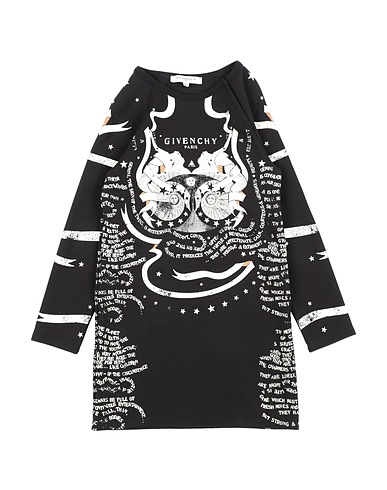 GIVENCHY Kleid Schwarz 41% Baumwolle, 41% Modal, 10% Elastan, 8% Polyamid