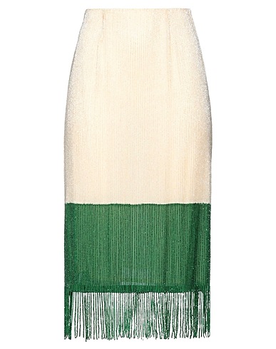 ELISABETTA FRANCHI Gonna midi Avorio 100% Poliestere