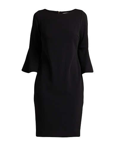 CALVIN KLEIN Sheath dress Black 94% Polyester, 6% Elastane