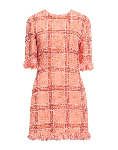 ELISABETTA FRANCHI Short dress Salmon pink 60% Viscose, 40% Polyamide