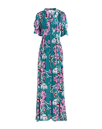 DIANE VON FURSTENBERG Long dress Emerald green 100% Polyester