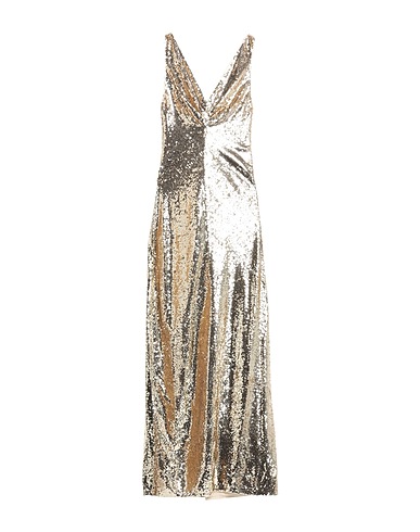 ELISABETTA FRANCHI Long dress Platinum 100% Polyamide