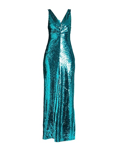 ELISABETTA FRANCHI Long dress Emerald green 100% Polyamide
