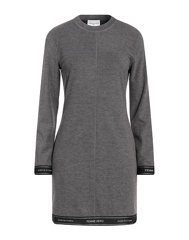 ISABELLE BLANCHE Paris Vestito corto Grigio 83% Poliestere, 13% Viscosa, 4% Elastan