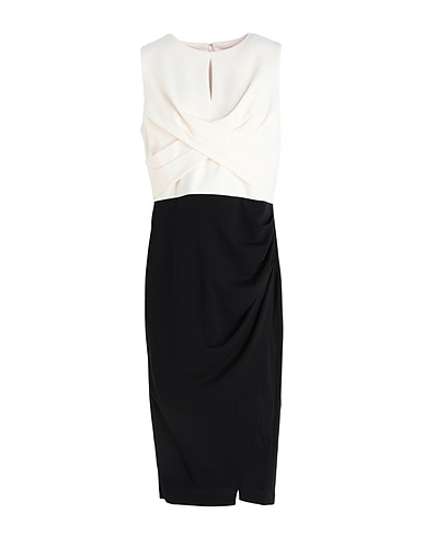 DKNY Midi dress Ivory 96% Polyester, 4% Elastane