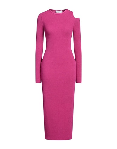 KAOS Long dress Mauve 52% Viscose, 28% Polyester, 20% Polyamide