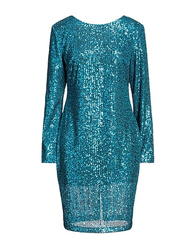 LE STREGHE Short dress Azure 100% Polyester