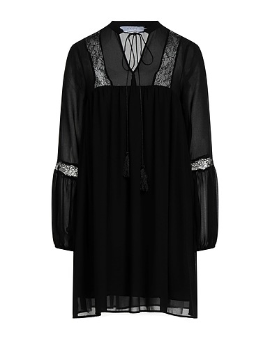 KAOS Vestito corto Nero 100% Poliestere