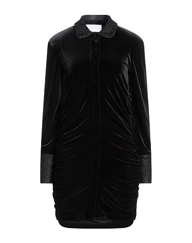 ALESSANDRA GALLO Short dress Black 96% Polyester, 4% Elastane